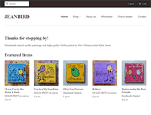 Tablet Screenshot of jeanbird.com